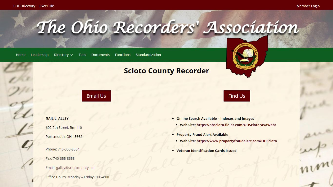 Scioto County Recorder | Ohio Recorders' Association