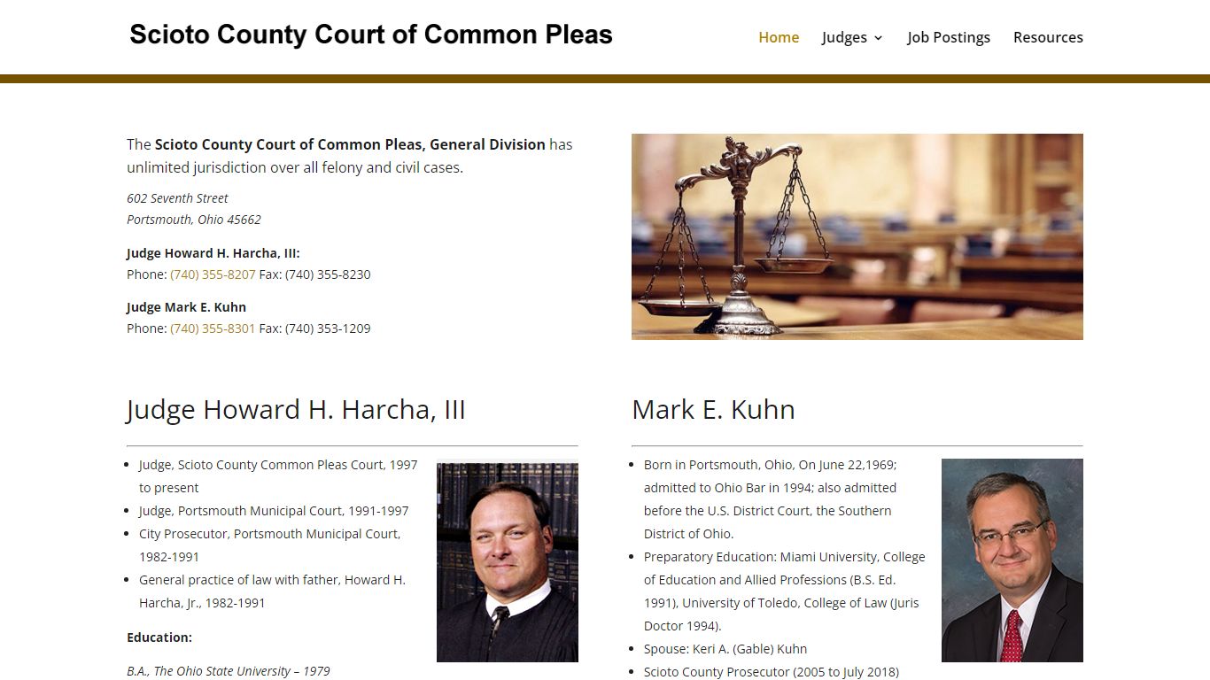 Scioto County Court of Common Pleas | Scioto County Court ...