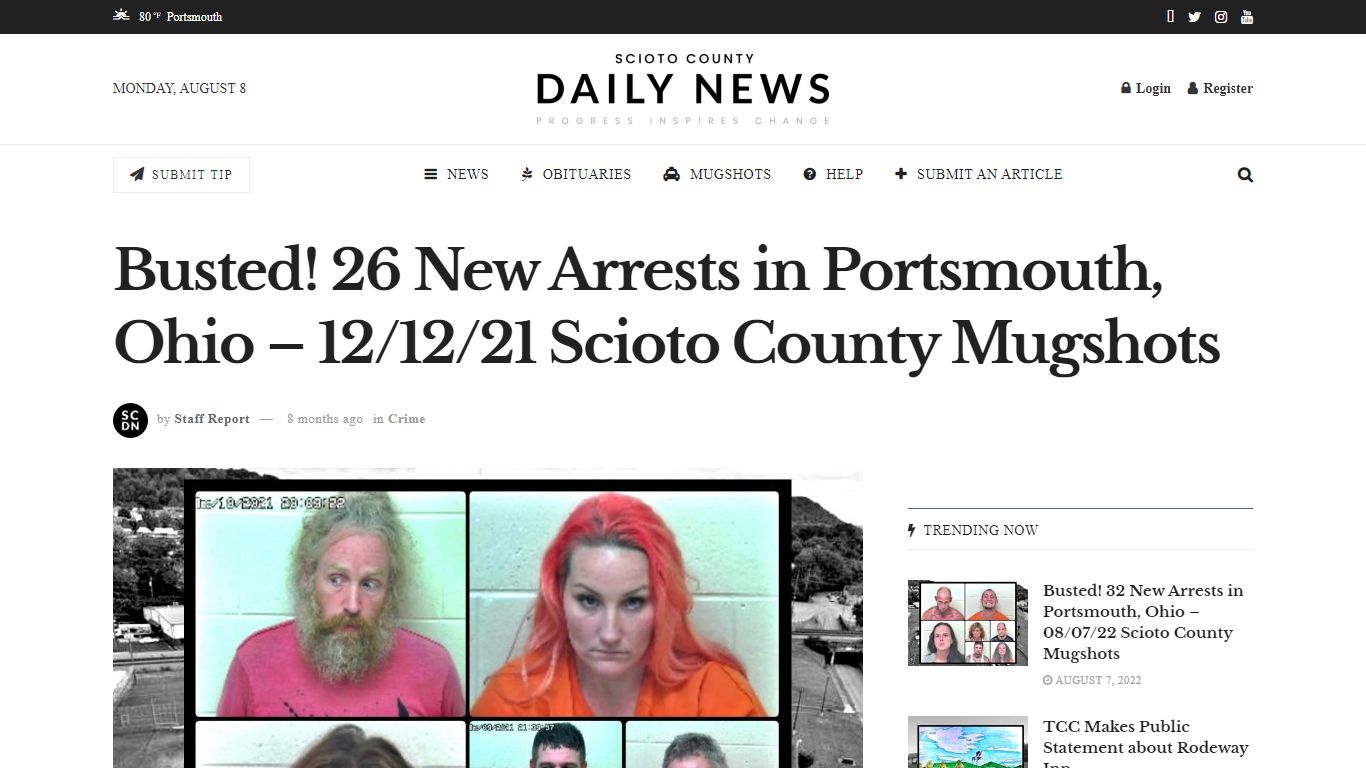 Busted! 26 New Arrests in Portsmouth, Ohio – 12/12/21 ...